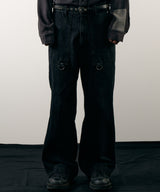 AIVER　ボンテージデニムベイカーパンツ