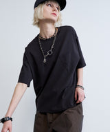 AIVER　30/2ウォッシュ天竺ガゼットポケットコンパクトS/S TEE