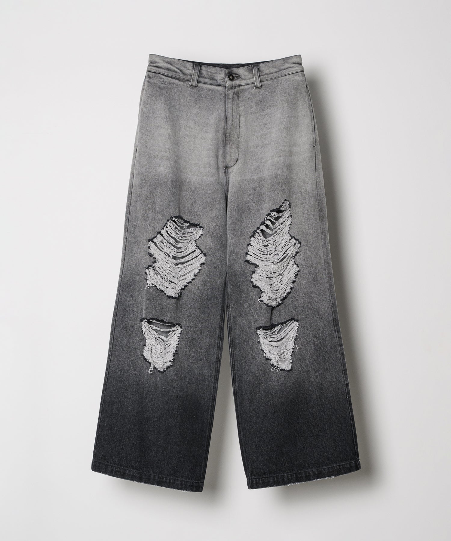 【予約】AIVER　フェードブリーチバギーダメージデニム