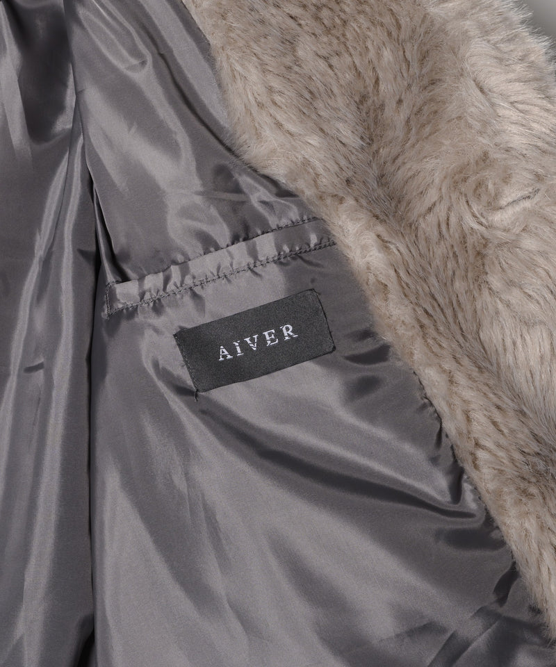 【予約】AIVER　ショートフェイクファーコート