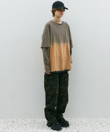 AFF AIVER　グラデーションブリーチレイヤードロンTEE