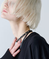 【ONLINE STORE先行予約】AFF AIVER　編み込みチェーンチョーカーネックレス　MADE IN JAPAN