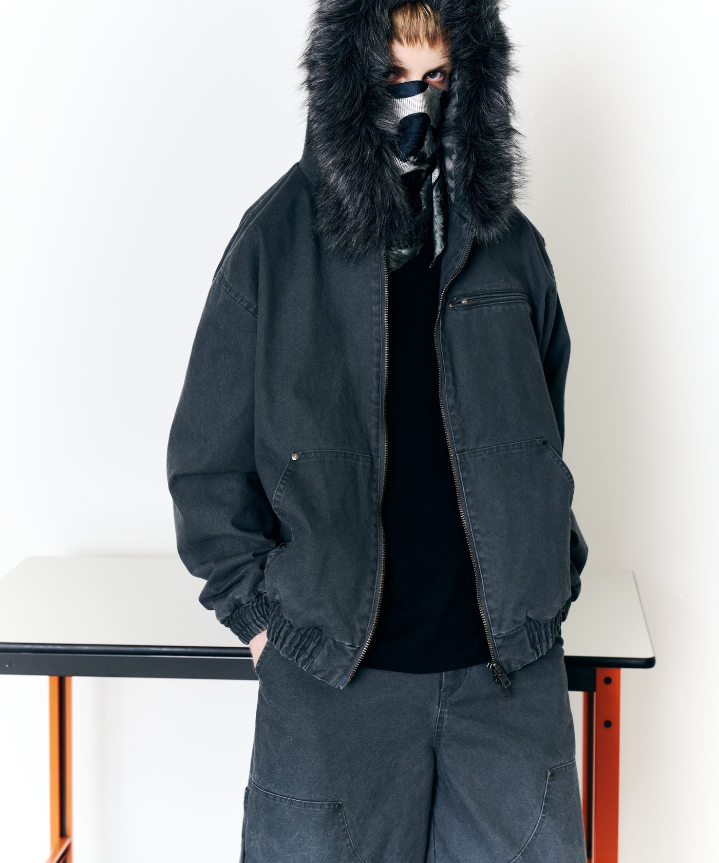 AIVER ダックパーカーブルゾン