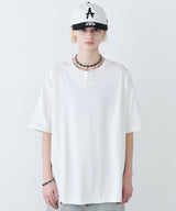 【予約】AFF AIVER　16/-ウォッシュ天竺スキッパーS/S TEE