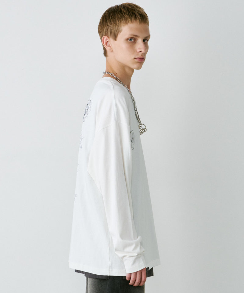 【予約】AIVER　エラープリントL/S TEE