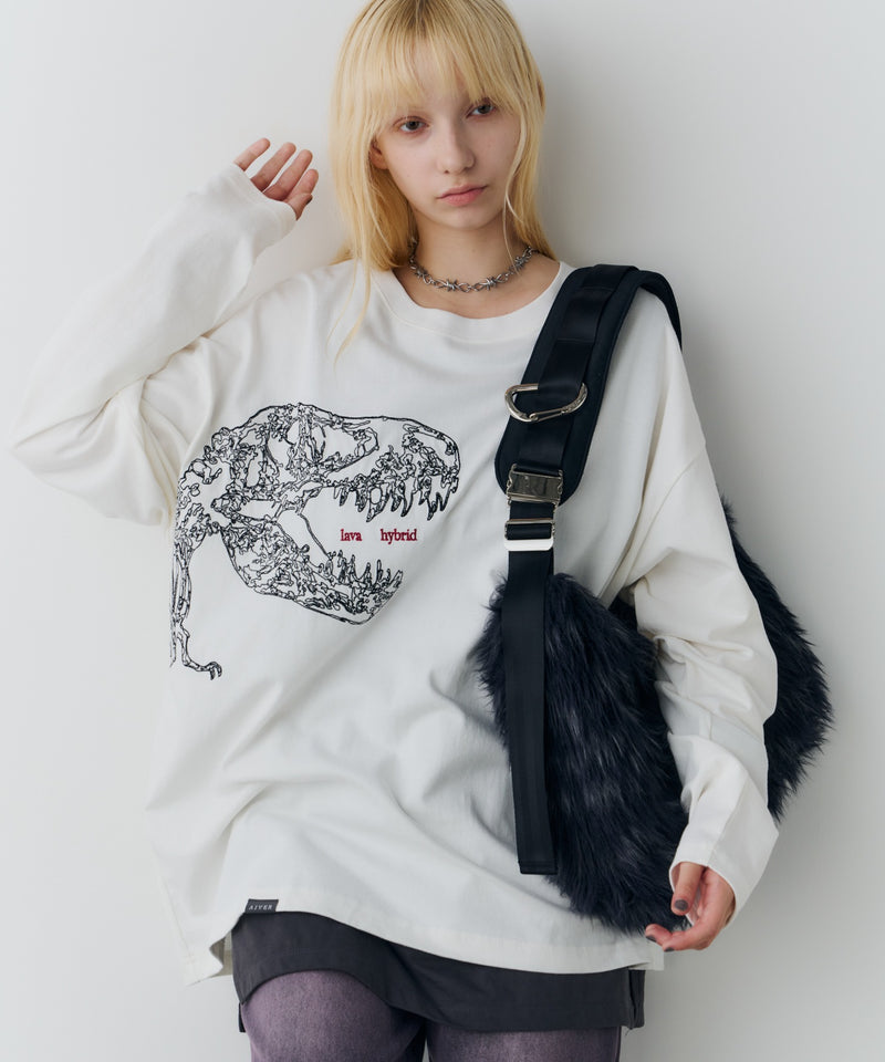 AIVER　レックス刺繍L/S TEE