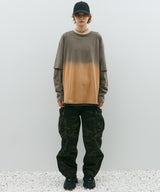 AFF AIVER　グラデーションブリーチレイヤードロンTEE
