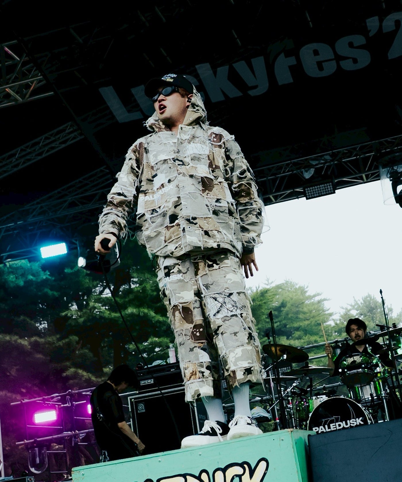 PALEDUSK×AIVER カモボロ3WAYフードシャツ