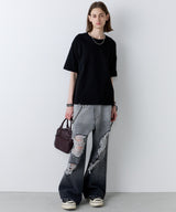 AFF AIVER　16/-ウォッシュ天竺コンパクトS/S TEE