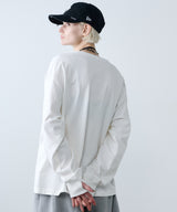 【ONLINE STORE先行予約】AFF AIVER　16/-ウォッシュ天竺ワイドスリーブL/S TEE
