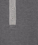 【予約】AIVER　ヘビーワッフルヘンリーネックL/S TEE