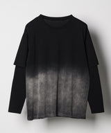 AFF AIVER　グラデーションブリーチレイヤードロンTEE