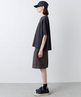 AIVER　30/2ウォッシュ天竺ガゼットポケットコンパクトS/S TEE