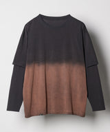 AFF AIVER　グラデーションブリーチレイヤードロンTEE