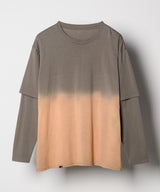 AFF AIVER　グラデーションブリーチレイヤードロンTEE