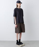 AIVER　30/2ウォッシュ天竺ガゼットポケットコンパクトS/S TEE
