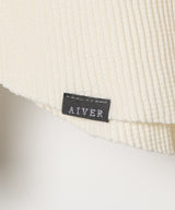 【予約】AIVER　ヘビーワッフルヘンリーネックL/S TEE