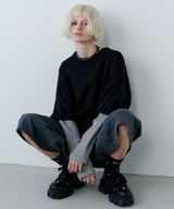 【ONLINE STORE先行予約】AFF AIVER　ワッフルレイヤードL/S TEE