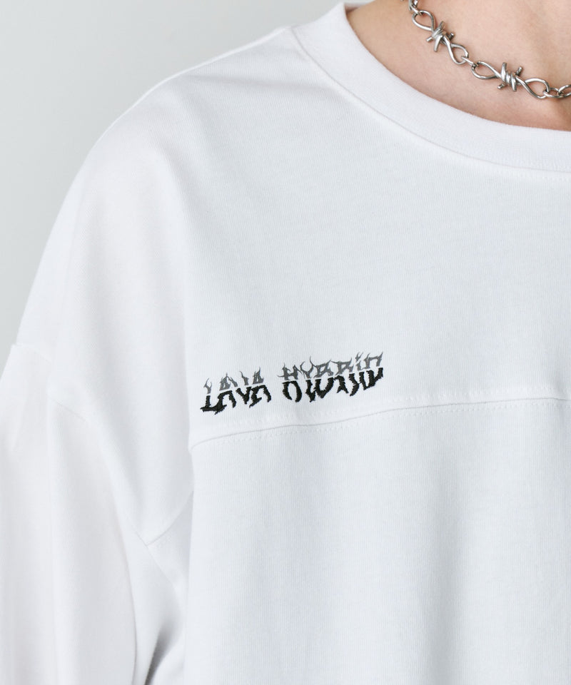 【予約】AIVER　30/2ウォッシュ天竺フットボールL/S TEE