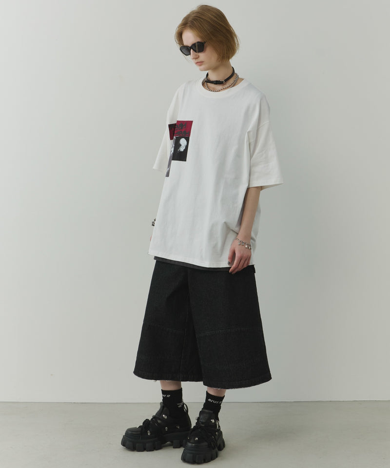 【予約】AIVER　カットオフパッチS/S TEE