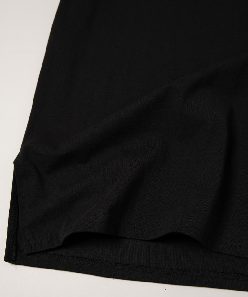 AFF AIVER　20/-シルケット天竺サイドスリットロングタンクトップ