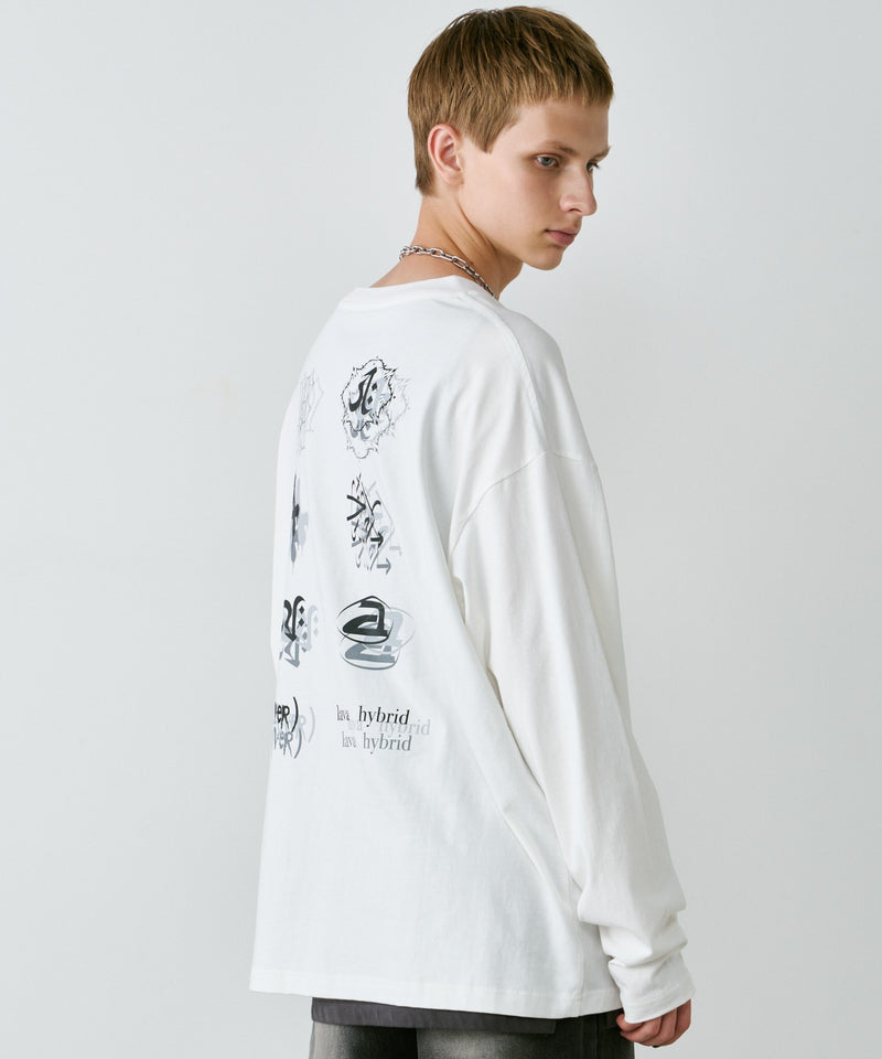 【予約】AIVER　エラープリントL/S TEE