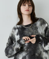 【予約】AFF AIVER　ムラ染めニットL/S TEE
