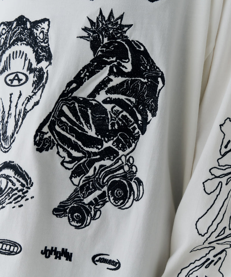 Johann×AIVER　刺繡L/S TEE