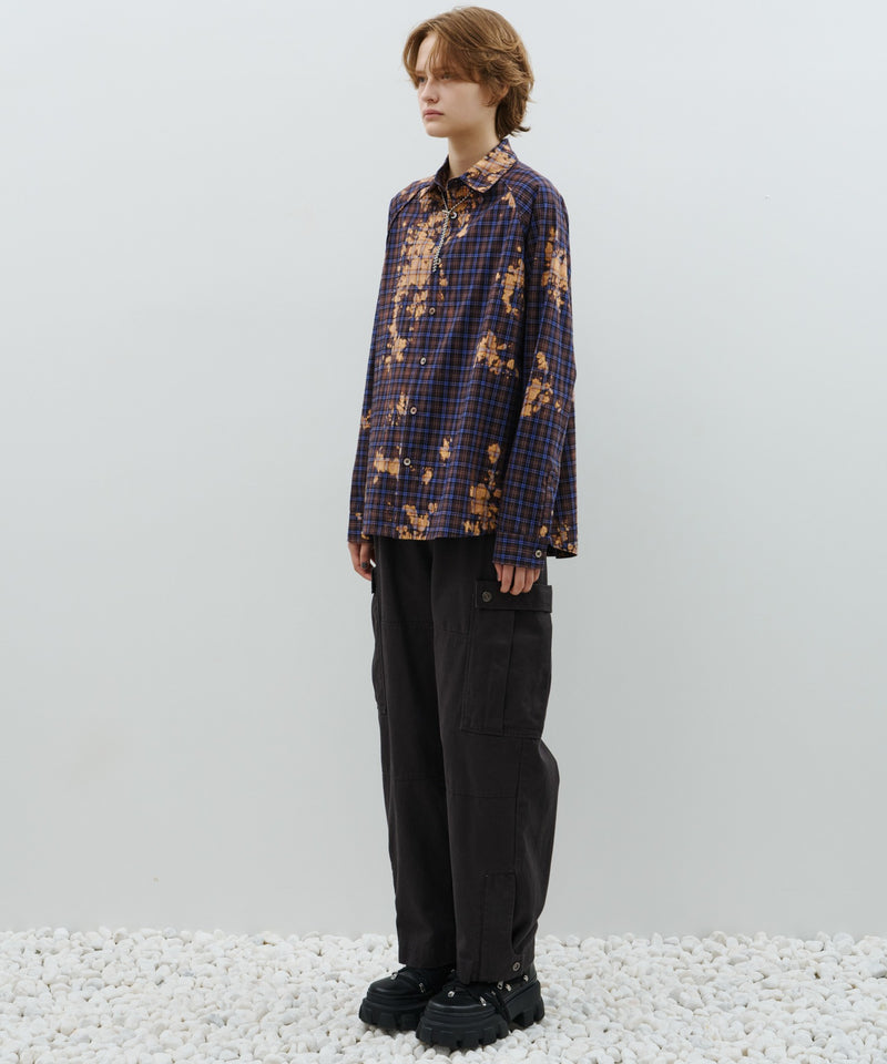 AFF AIVER　ブリーチラグランチェックシャツ