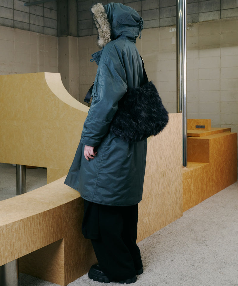 【予約】AIVER Atelier Made　ミックスファーショルダーバッグ
