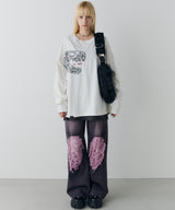 AIVER　レックス刺繍L/S TEE