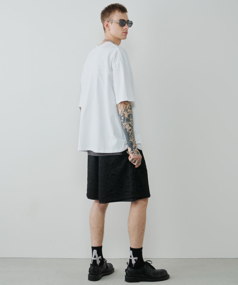 AIVER　30/2ウォッシュ天竺フットボールS/S TEE
