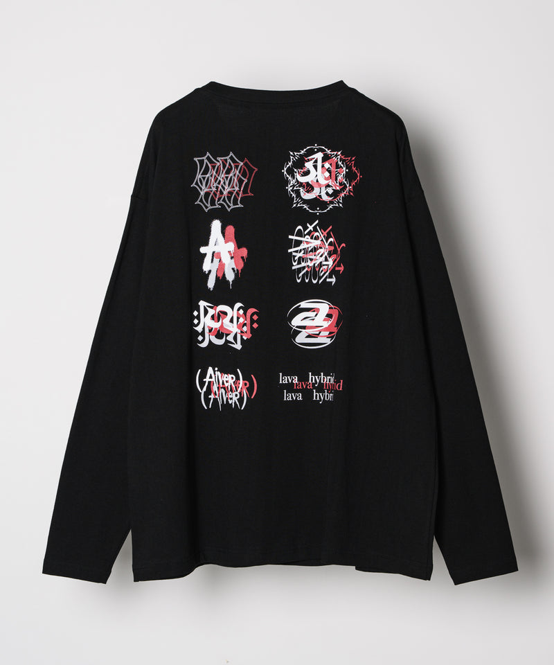 【予約】AIVER　エラープリントL/S TEE
