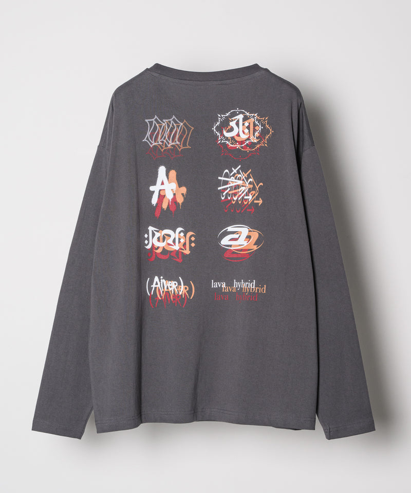 【予約】AIVER　エラープリントL/S TEE