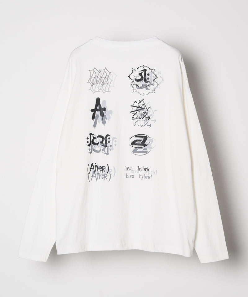 【予約】AIVER　エラープリントL/S TEE