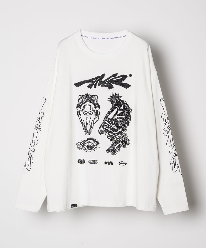 Johann×AIVER　刺繡L/S TEE