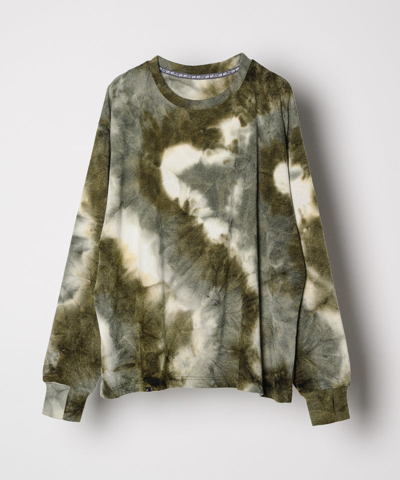 【予約】AFF AIVER　ムラ染めニットL/S TEE