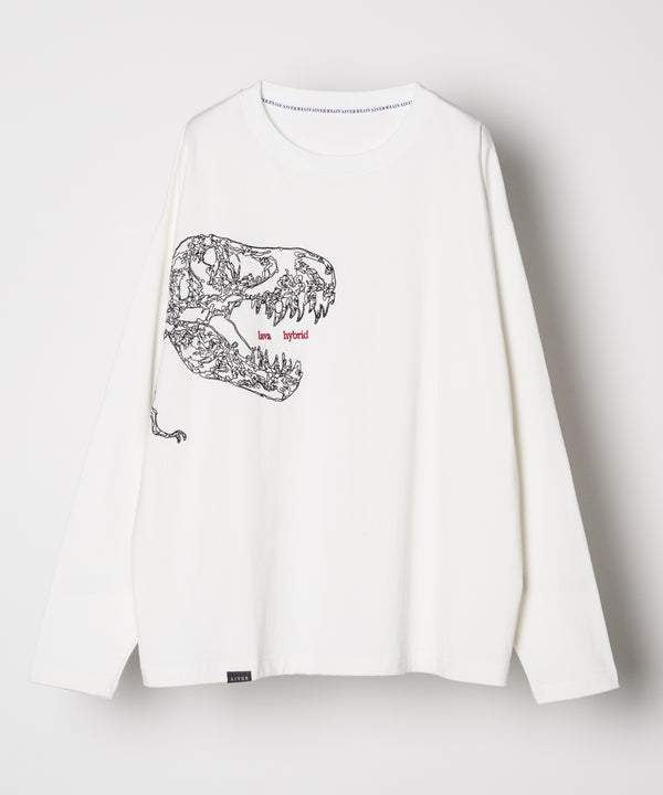 【予約】AIVER　レックス刺繍L/S TEE
