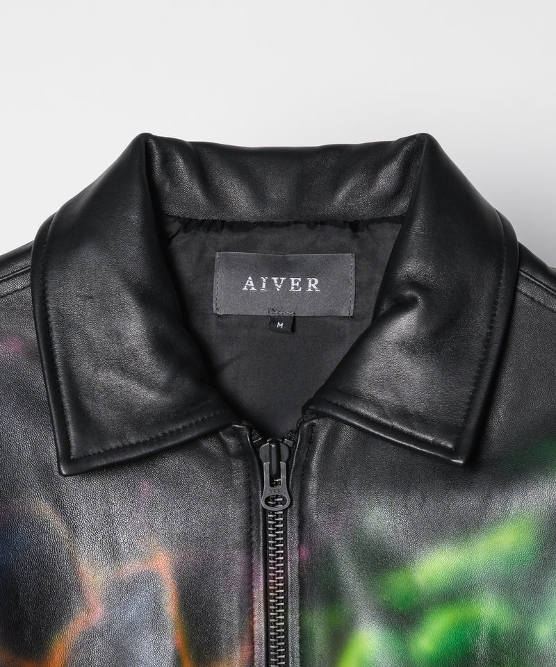 Johann×AIVER　レザーフライトジャケット