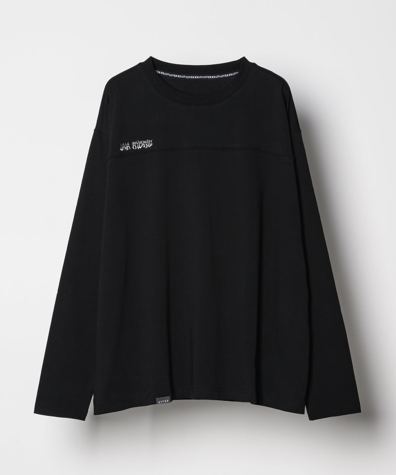 【予約】AIVER　30/2ウォッシュ天竺フットボールL/S TEE