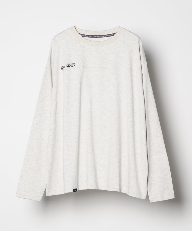 【予約】AIVER　30/2ウォッシュ天竺フットボールL/S TEE