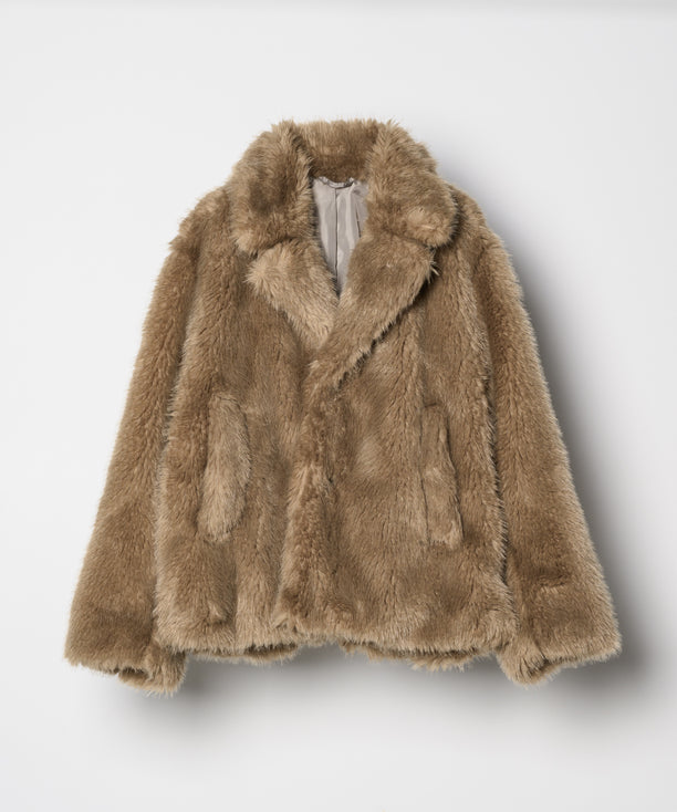 新品同様　ブルーレーベル　36 ファージャケット 2025年最新】Burberry blue Label ラビットファー付きの人気