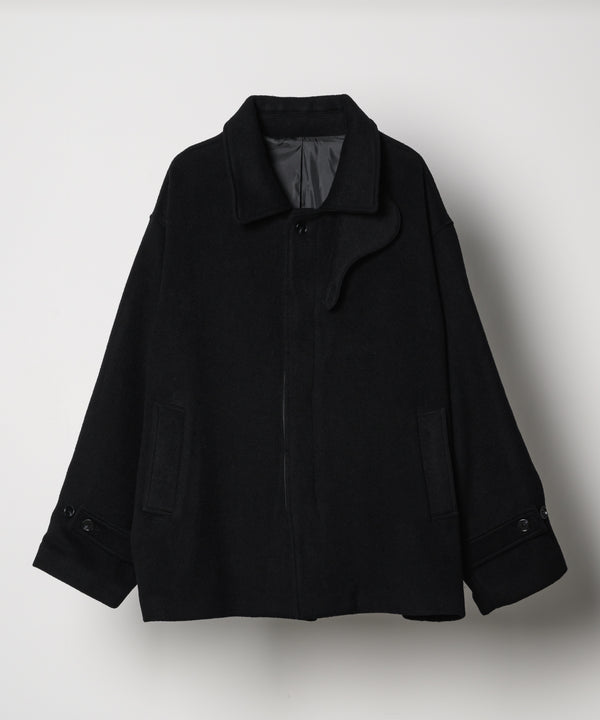 【予約】AFF AIVER　ウールメルトンショートステンカラーコート