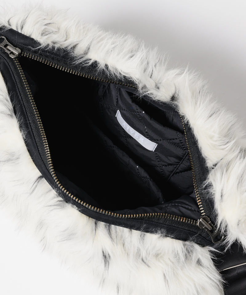 【予約】AIVER Atelier Made　ミックスファーショルダーバッグ