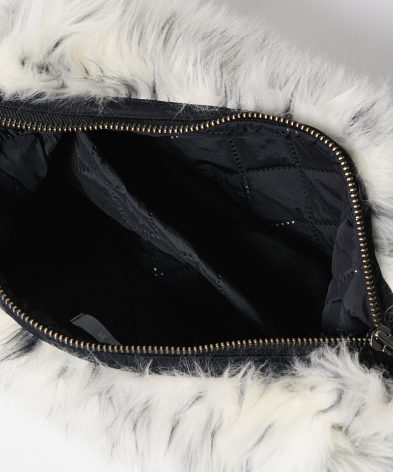 【予約】AIVER Atelier Made　ミックスファーショルダーバッグ