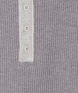 AIVER　ヘビーワッフルヘンリーネックL/S TEE