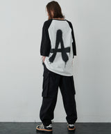 AIVER　AラグランハーフスリーブTEE