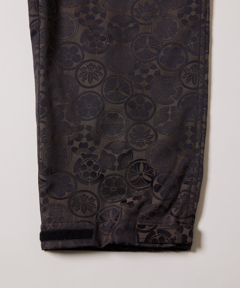 AIVER　和柄ジャガードワイドパンツ　Fabric by 西村庄治商店