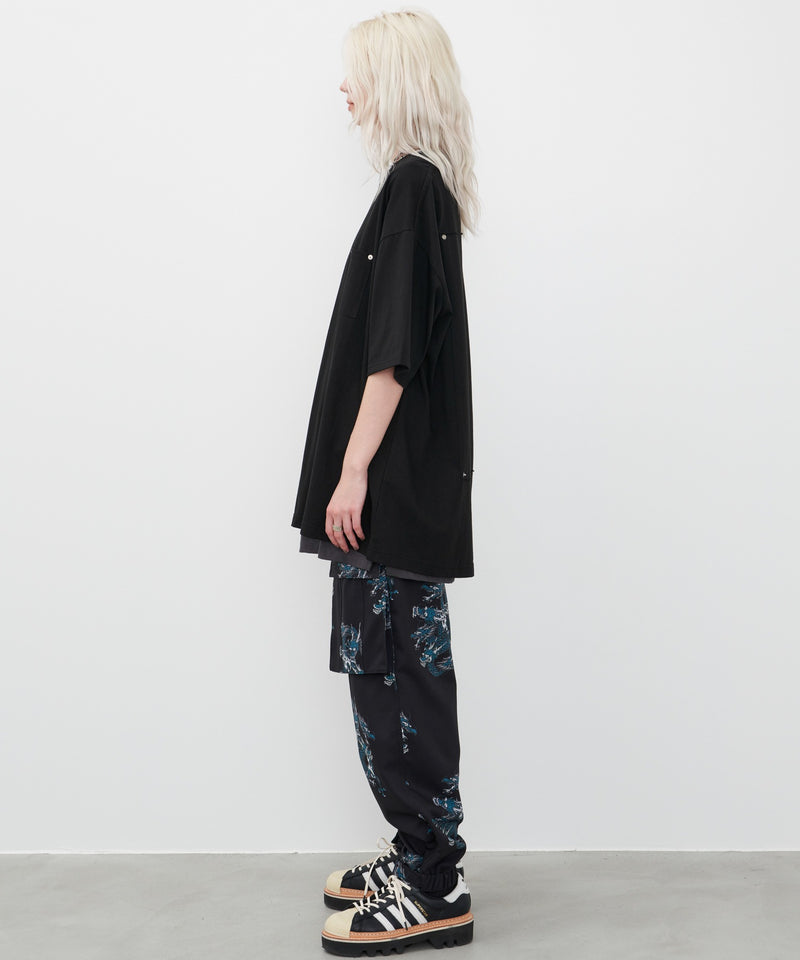 AIVER　シルケット天竺リベットパッチTEE