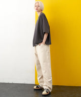 AIVER　16/-ウォッシュ天竺 SSセミクロップドTEE